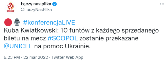 Piękny GEST Szkotów wobec sytuacji na Ukrainie!